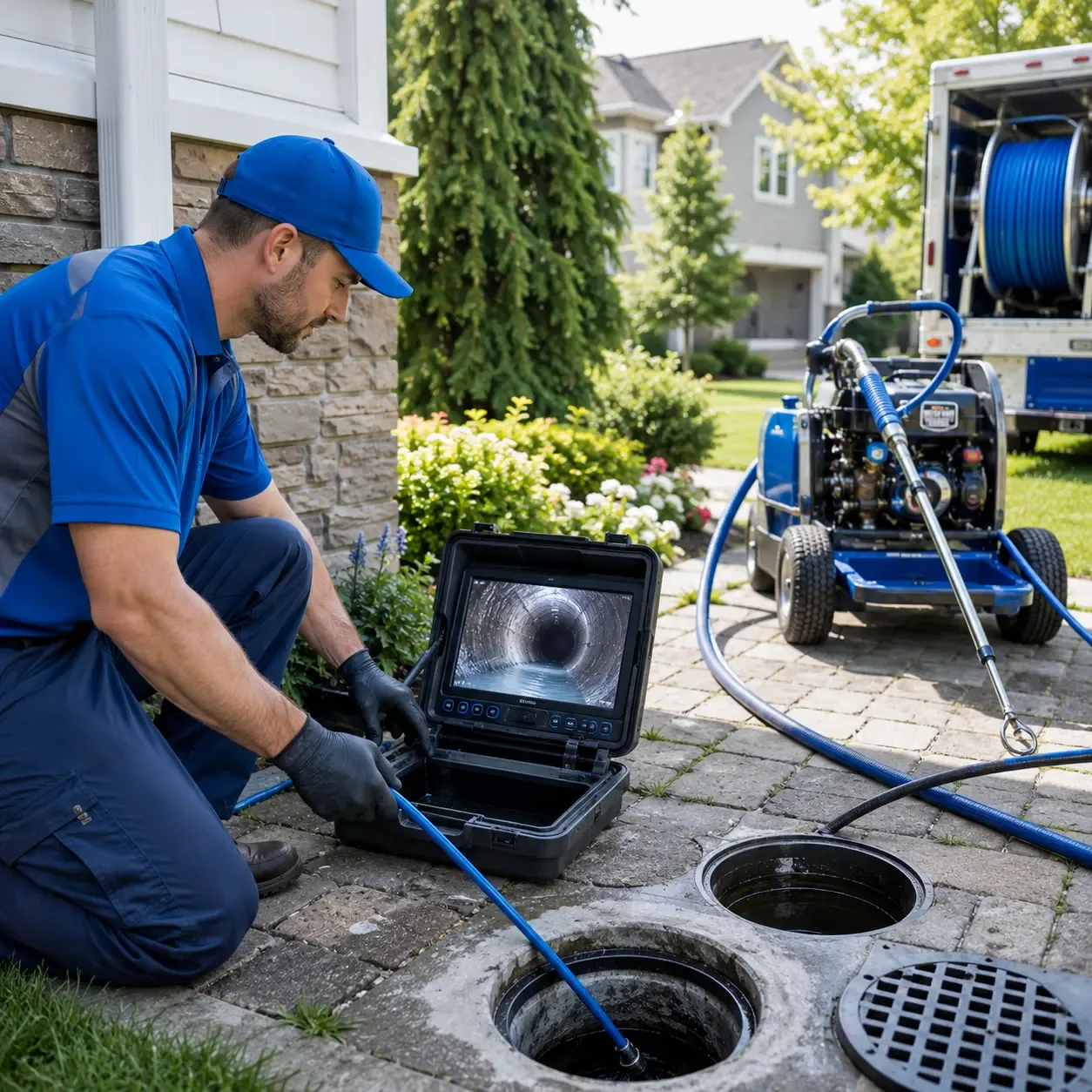 Outdoor drain cleaning professionals serving Highlands Ranch, CO
