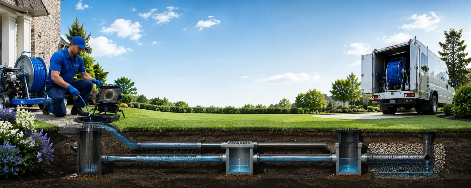 Outdoor drain cleaning information for Highlands Ranch, CO